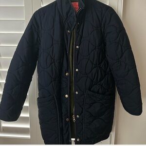 J. Crew Men's Navy Quilted Puffer Jacket